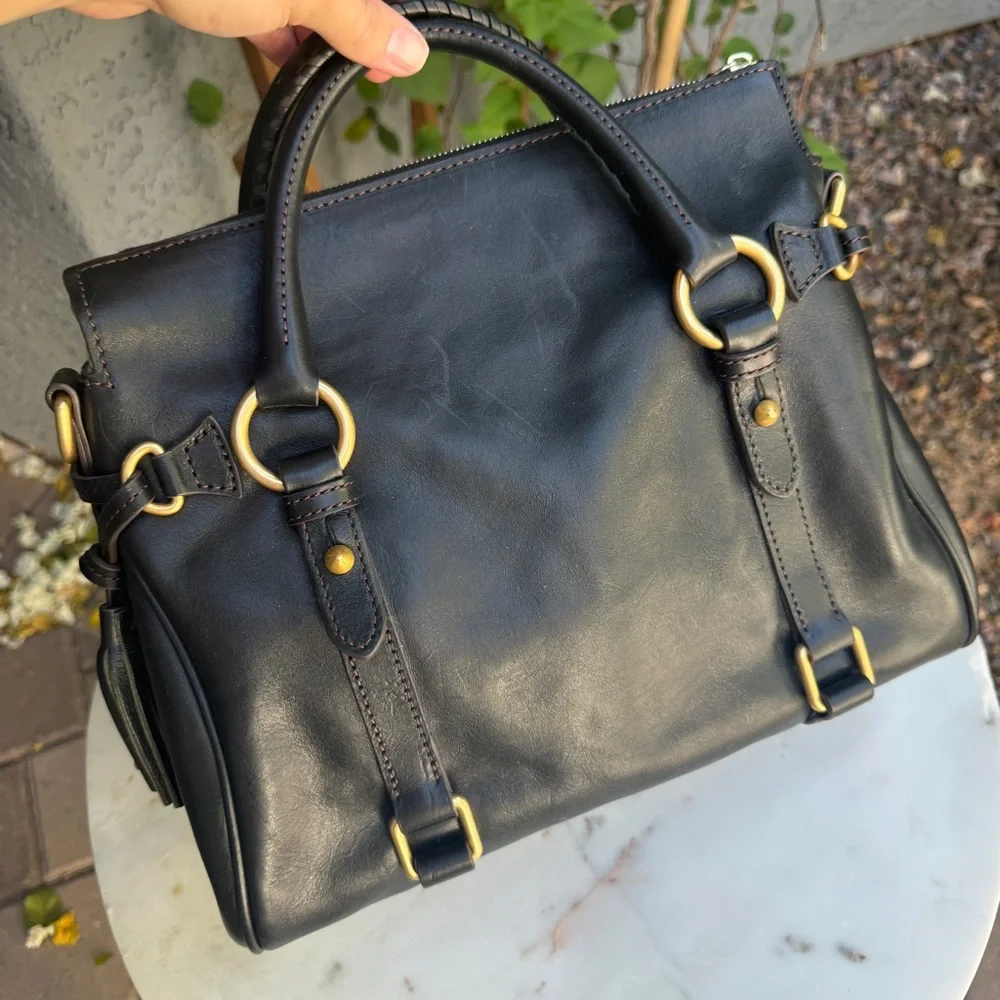 SOLD Dooney & Bourke Leather Florentine Satchel - Picture 6 of 14